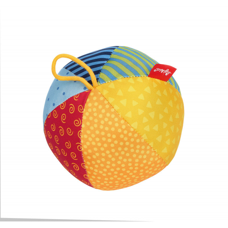 Minge din plus multicolora Patchwork cu zornaitoare, Sigikid